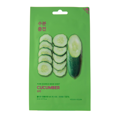 Holika Holika - Pure Essence Mask Sheet - Cucumber - Mască hidratantă cu extract de castravete - 23ml