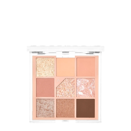 Unleashia - Glitterpedia Eye Palette - Paletă vegană de farduri de pleoape - 3 All of Coralpink - 6,6g