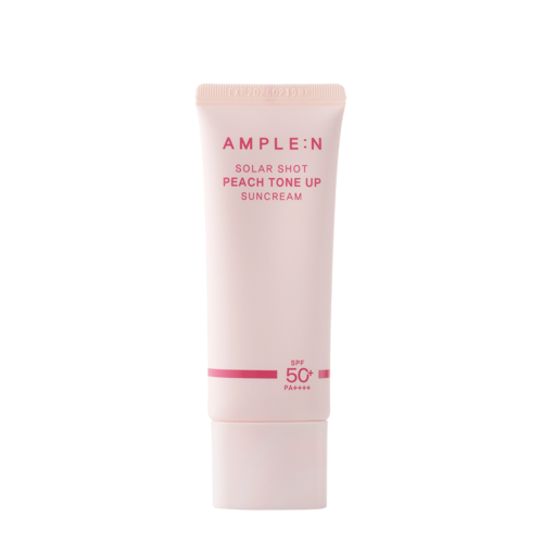 AMPLE:N - Solar Shot Peach Tone Up Sun Cream SPF50+ PA++++ – Cremă Tonifiantă cu Protecție Solară pentru Față – 40ml