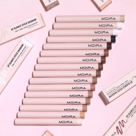 Moira - At Glance Stick Shadow - Fard de ochi sub formă de stick - 008 Taupe - 1,5 g 