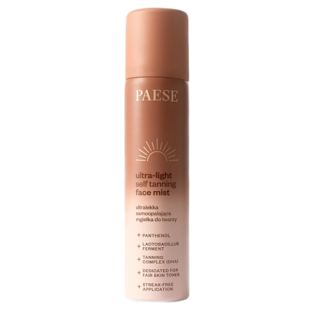 Paese - Ultra-Light Self Tanning Face Mist - Spray autobronzant ultraușor pentru față - 75 ml