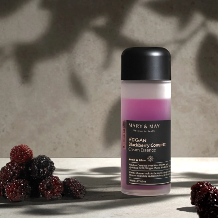 Mary&May - Vegan Blackberry Complex Cream Essence - Esență cremă multifuncțională - 140ml