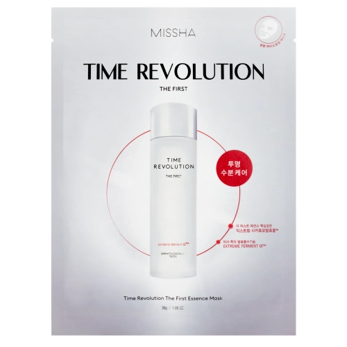 Missha - Time Revolution The First Essence Mask - Mască iluminatoare tip șervețel - 30 g