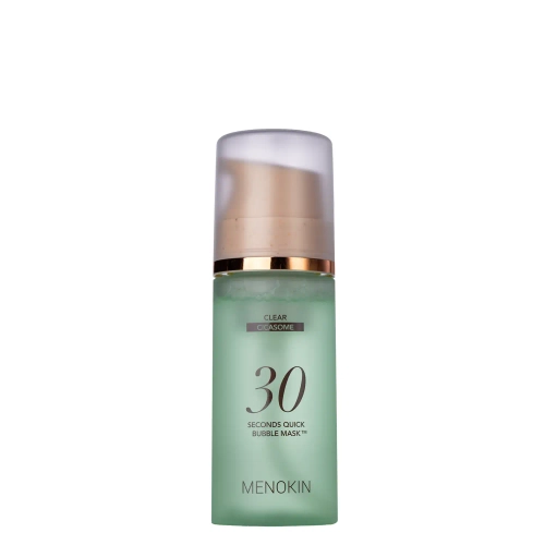 MENOKIN - 30 Seconds Quick Bubble Mask Clear - Mască calmantă pentru față tip spumă - 95 ml
