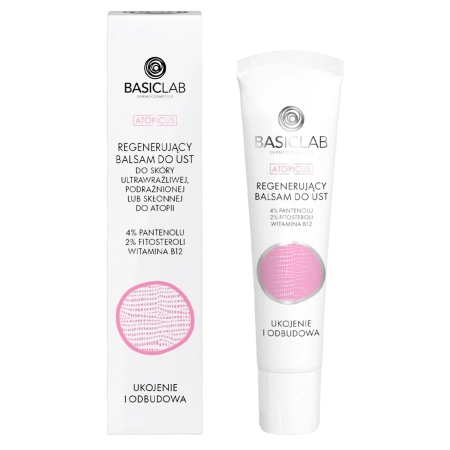 BasicLab - Balsam de buze regenerant Atopicus - 15ml