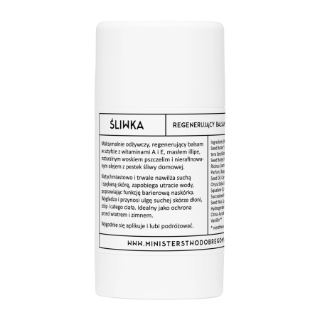 Ministerstwo Dobrego Mydła - Balsam Nutritiv în Stick - Prună - 75 g