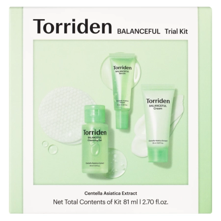 Torriden - Balanceful Trial Kit - Set de produse echilibrante pentru îngrijirea feței - 30 ml + 10 ml + 20 ml + 6 buc.