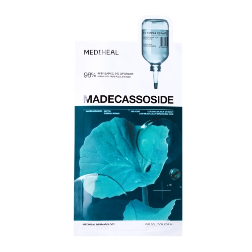 Mediheal - Madecassoside Essential Mask Blemish Repair - Mască facială regenerantă și calmantă tip folie - 1 buc./24 ml