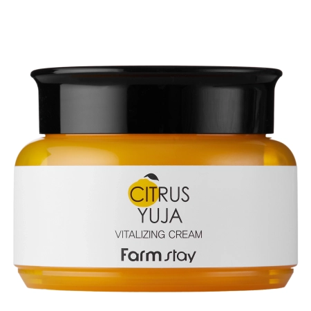 Farmstay - Citrus Yuja Vitalizing Cream - Cremă de față revitalizantă cu extract de fructe Yuzu - 100g