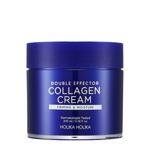 Holika Holika – Double Effector Collagen Cream – Cremă antirid cu colagen și acid hialuronic – 200 ml