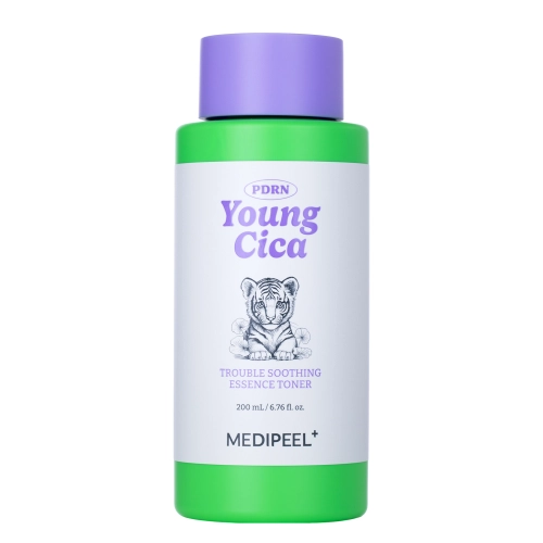 Medi-Peel - Young Cica PDRN Trouble Soothing Essence Toner - Esență tonică calmantă cu Centella - 200ml