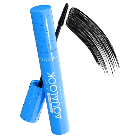 Claresa - Aqualook Waterproof Volume&Length Mascara - Black - Rimel Rezistent la Apă pentru Volum și Alungire - Negru - 8 g