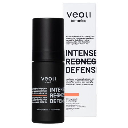 Veoli Botanica - Intense Redness Defense - Cremă bogată hrănitoare și fortifiantă pentru ten cu capilare dilatate - 30 ml