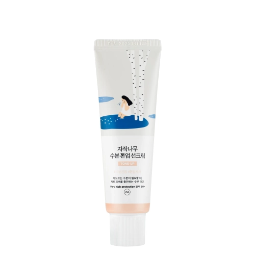 Round Lab - Birch Moisture Tone-Up Sunscreen – Cremă de protecție solară cu efect de uniformizare a nuanței – 50 ml
