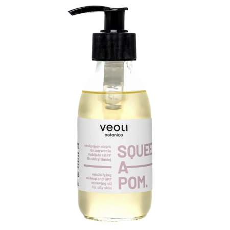 Veoli Botanica - Ulei emulsionant pentru îndepărtarea machiajului și SPF-ului pentru piele grasă - 150 ml