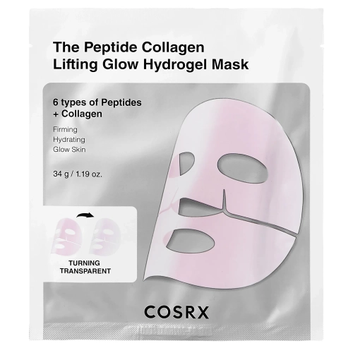 COSRX - Peptide Collagen Glow Hydrogel Mask - Mască Hidrogel cu Peptide și Colagen - 34 g