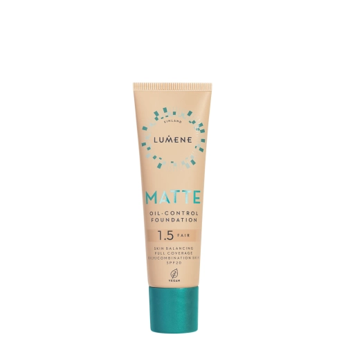 Lumene - Matte Oil Control Foundation SPF 20 - Fond de ten matifiant - 1,5 Fair - 30 ml