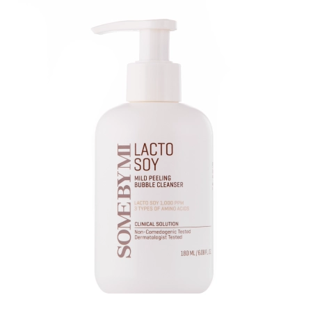 Some By Mi - Lactosoy Mild Bubble Peeling Cleanser - Gel de curățare delicată - 180ml