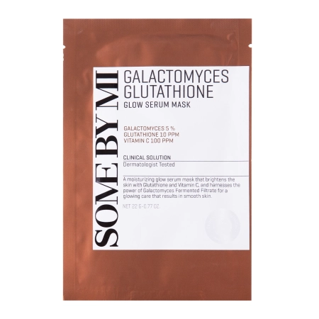 Some By Mi - Galactomyces Glutathione Glow Serum Mask - Mască de iluminare - 22g