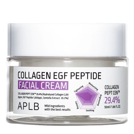 APLB - Collagen EGF Peptide Facial Cream - Cremă hidratantă și fermizantă pentru față – 55 ml