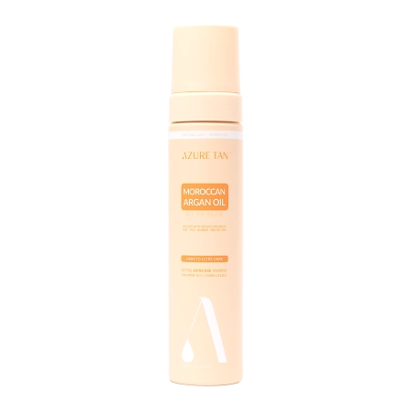 Azure Tan - Spumă autobronzantă pentru corp cu ulei de argan marocan – Dark to Ultra Dark – 200 ml