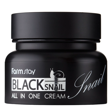 Farmstay - Black Snail All-In-One Cream - Cremă revitalizantă pentru față și decolteu cu filtrat de mucină de melc african - 100 ml
