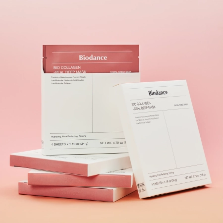 Biodance - Bio-Collagen Real Deep Mask Set - Set de măști de față cu colagen fermitate - 4pcs/34g