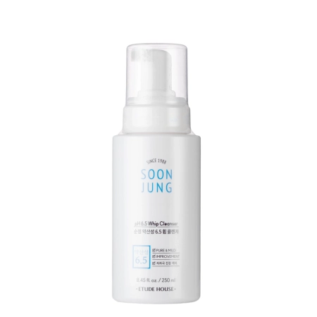 Etude House - Soon Jung pH 6,5 Whip Cleanser - Spuma de curățare a feței - 250ml