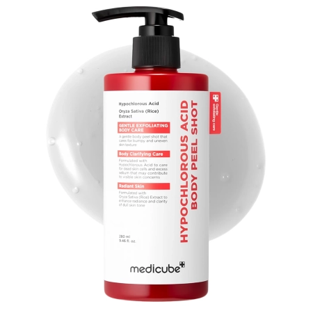 Medicube - Hypochlorous Acid Rice Body Peel Shot - Peeling pentru corp cu acid hipocloros - 280 ml