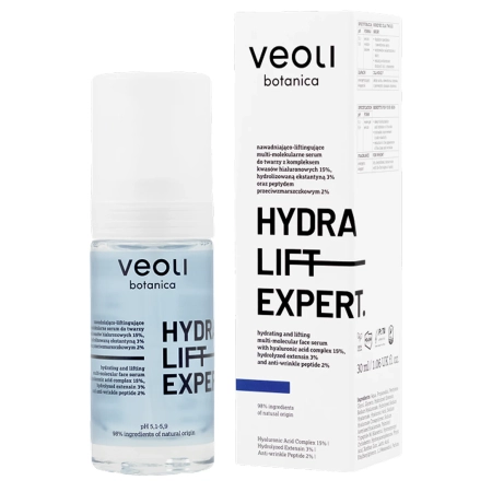 Veoli Botanica - HYDRA LIFT EXPERT - Ser multi-molecular hidratant și lifting pentru față - 30 ml
