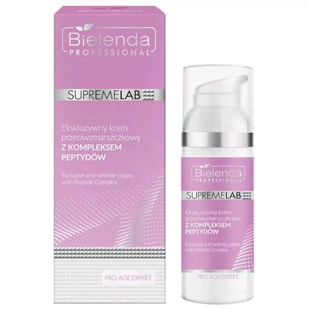 Bielenda Professional - Supremelab - Pro Age Expert - Exclusive Anti-Wrinkle Cream with Peptide Complex - Cremă exclusivă anti-îmbătrânire cu complex peptidic - 50ml