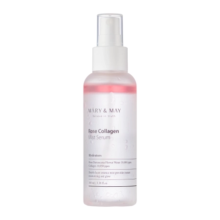 Mary&May - Rose Collagen Mist Serum - Serum Bi-Phasic Mist Serum - 100ml