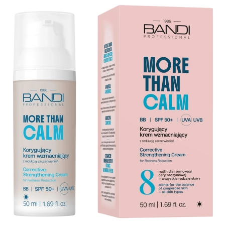 Bandi - More than Calm - Cremă Corectoare Fortifiantă SPF 50+ cu Reducere a Roșeții - 50ml