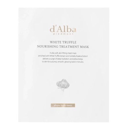 d'Alba - White Truffle Nourishing Treatment Mask - Mască de față hrănitoare în foaie - 1pc/25ml