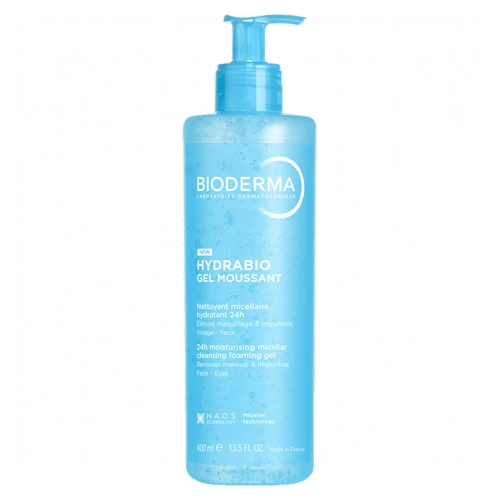 Bioderma - Hydrabio Gel Moussant - Gel hidratant pentru curățarea feței - 400 ml