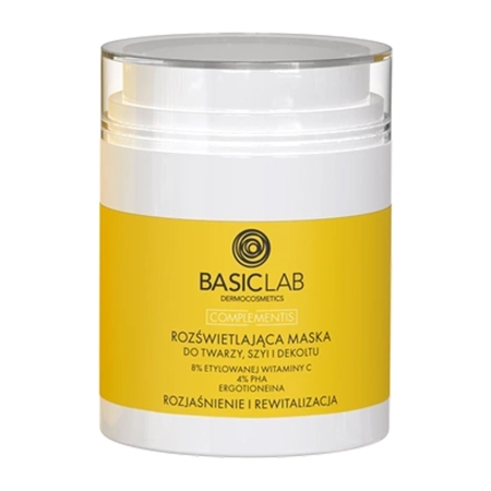 BasicLab - Complementis - Mască iluminatoare pentru față, gât și decolteu – 50 ml
