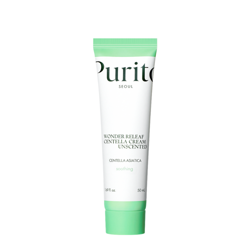 Purito Seoul - Wonder Releaf Centella Cream Unscented - Cremă neparfumată cu extract de centella asiatică - 50ml