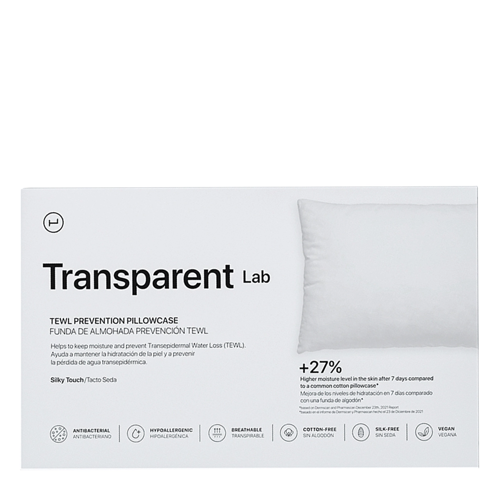 Transparent Lab - Față de pernă hidratantă și anti-îmbătrânire - 50x75cm
