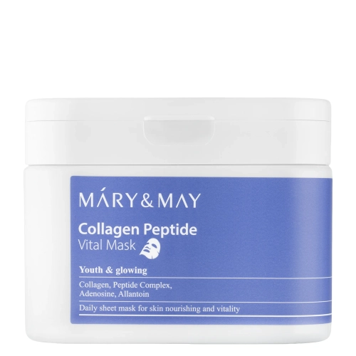 Mary&May - Collagen Peptide Vital Mask - Set de măști de fermitate pentru față - 30 buc.