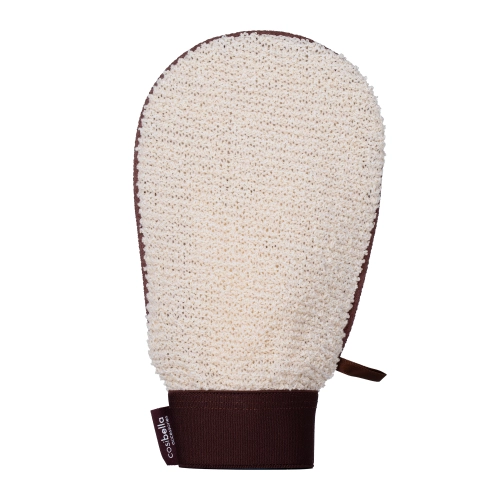 Cosibella Accessories – Mănușă exfoliantă dublă față pentru corp – Desert Beige