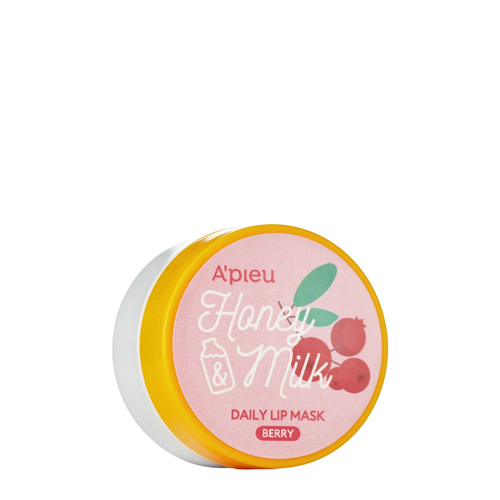 A'pieu - Honey & Milk Daily Lip Mask - Berry - Mască de buze hrănitoare - 6g
