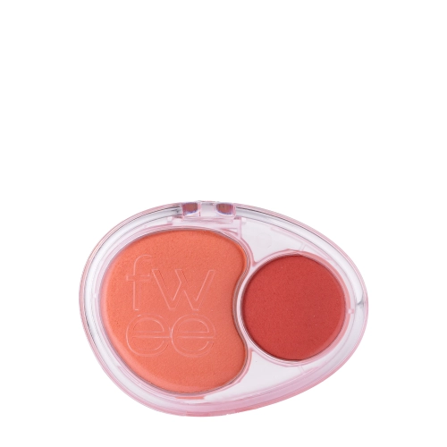 Fwee - Mellow Dual Blusher - Blush dublu pentru obraji – CR01 Juicy Smile – 7,2g