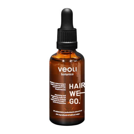 Veoli Botanica – Hair We Go – Loțiune Tonică Stimulantă și Fortifiantă pe Bază de Apă pentru Scalp – 50ml