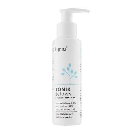 Lynia - Gel tonic cu acizi AHA și BHA - 100ml