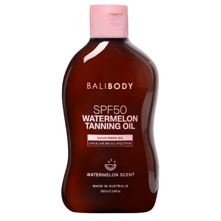 Bali Body - Watermelon Tanning Oil SPF50 - Ulei pentru bronzare cu extract de pepene verde SPF 50 - 100 ml