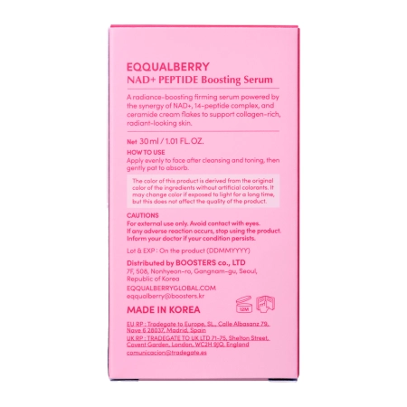 EQQUALBERRY - Nad+ Peptide Boosting Serum - Ser regenerant cu peptide și NAD+ - 30ml
