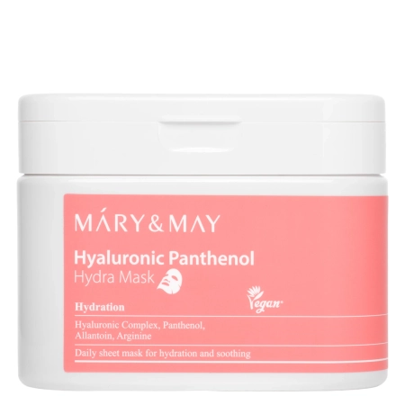 Mary&May - Hyaluronic Panthenol Hydra Mask - Set de măști de față hidratante - 30buc.