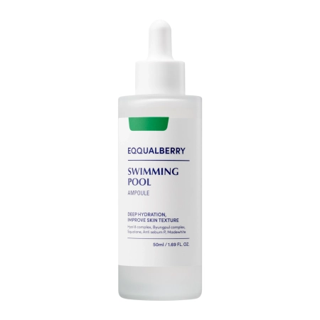 EQQUALBERRY - Swimming Pool Ampoule -  Fiolă hidratantă și calmantă pentru față - 50 ml