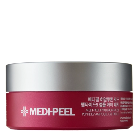 Medi-Peel - Hyaluron Rose Peptide Eye Patch - Plasturi pentru ochi cu extract de trandafir și peptide - 60 buc.