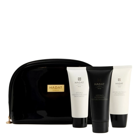 Hadat - Hydro Intensive Repair Set - Set revitalizant - Geantă cosmetică - 70 ml + 70 ml + 70 ml